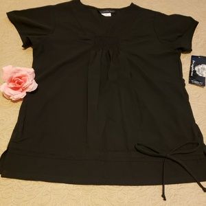 NEW Los Angeles Rose Black Scrub size XS